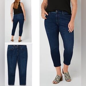 a.n.a Plus Womens High Rise Straight Fit Jean